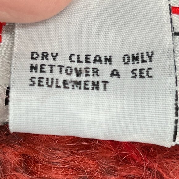 Vintage Talbots Floral Vine Pattern Mohair Blend Cardigan Sweater Size Medium - Picture 6 of 7